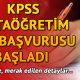 KPSS Ortaöğretim geç başvuruları başladı